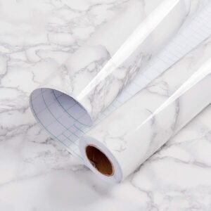 Marble Contact Paper Manufacturer – White Grey Peel and Stick Vinyl for Furniture & Cabinets
